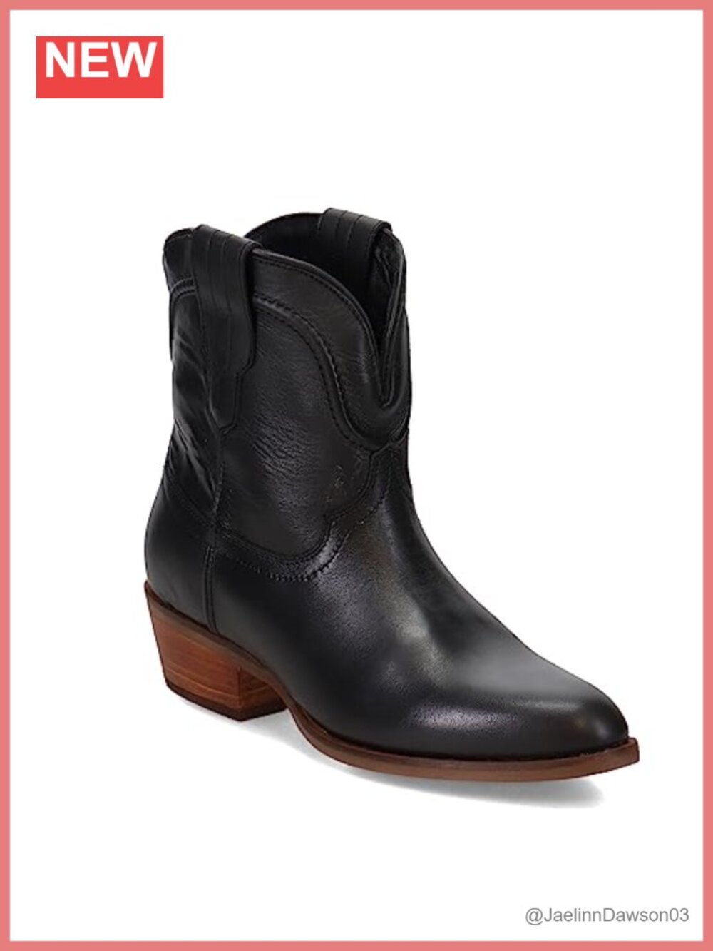 Dingo Seguaro Round Toe Pull On Ankle Booties Block Heel Leather Shaft